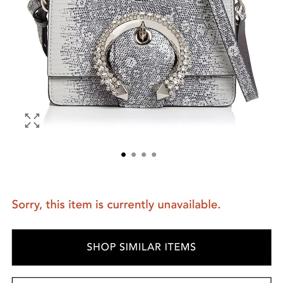 Jimmy Choo Madeline Swarovski crossbody in lizard print - Picture 8 of 9